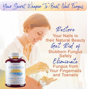 Restoration Toenail Fungus Treatment Probiotic Capsules