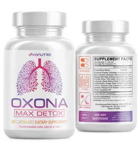 OXONA Quit Smoking Detox Supplement for Healthy Clear Lungs & Gums